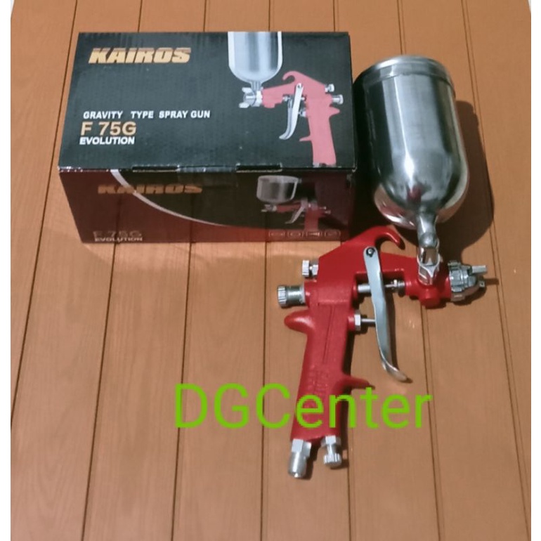 Jual Spray gun F75 Kairos / spray gun tabung atas / speed cat | Shopee ...