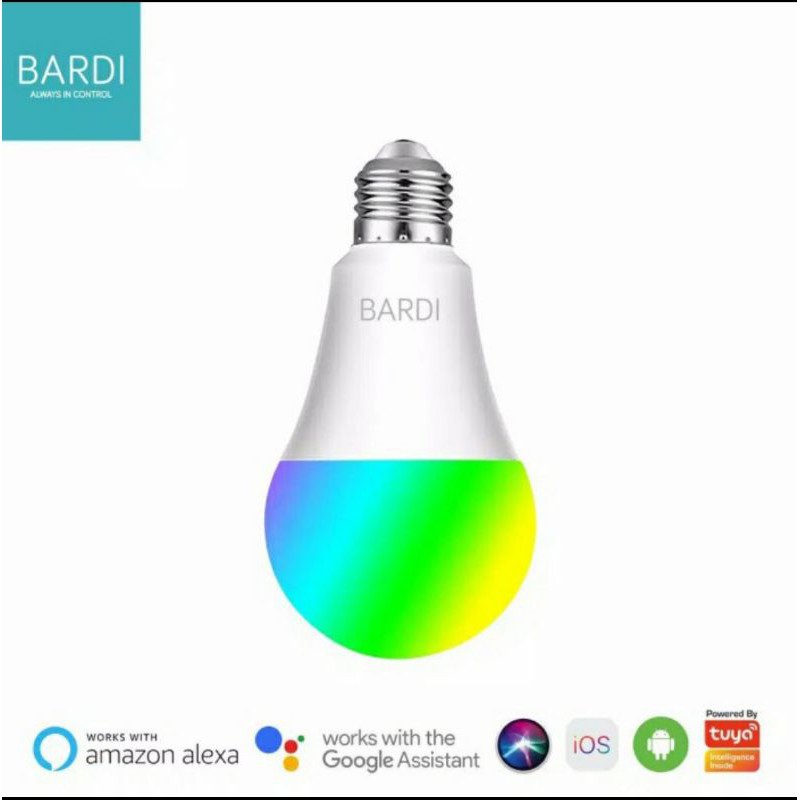 Jual BARDI Smart LED Light Bulb RGBWW 9W Wifi Wireless IoT Home ...