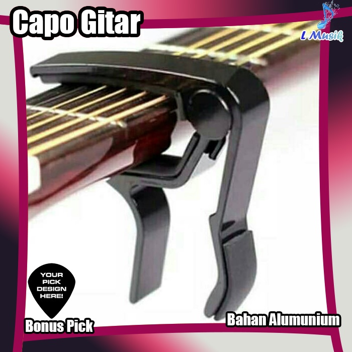 Jual CAPO GITAR PENJEPIT GITAR AKUSTIK ELEKTRIK besi alumunium Quick ...