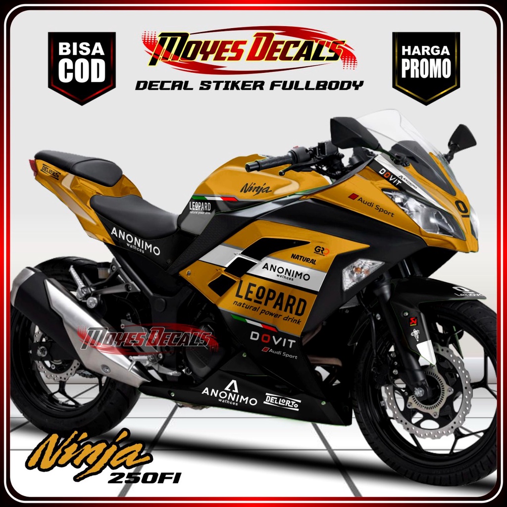 Jual Decal stiker ninja 250 fi leopard tosca stiker fullbody | Shopee ...