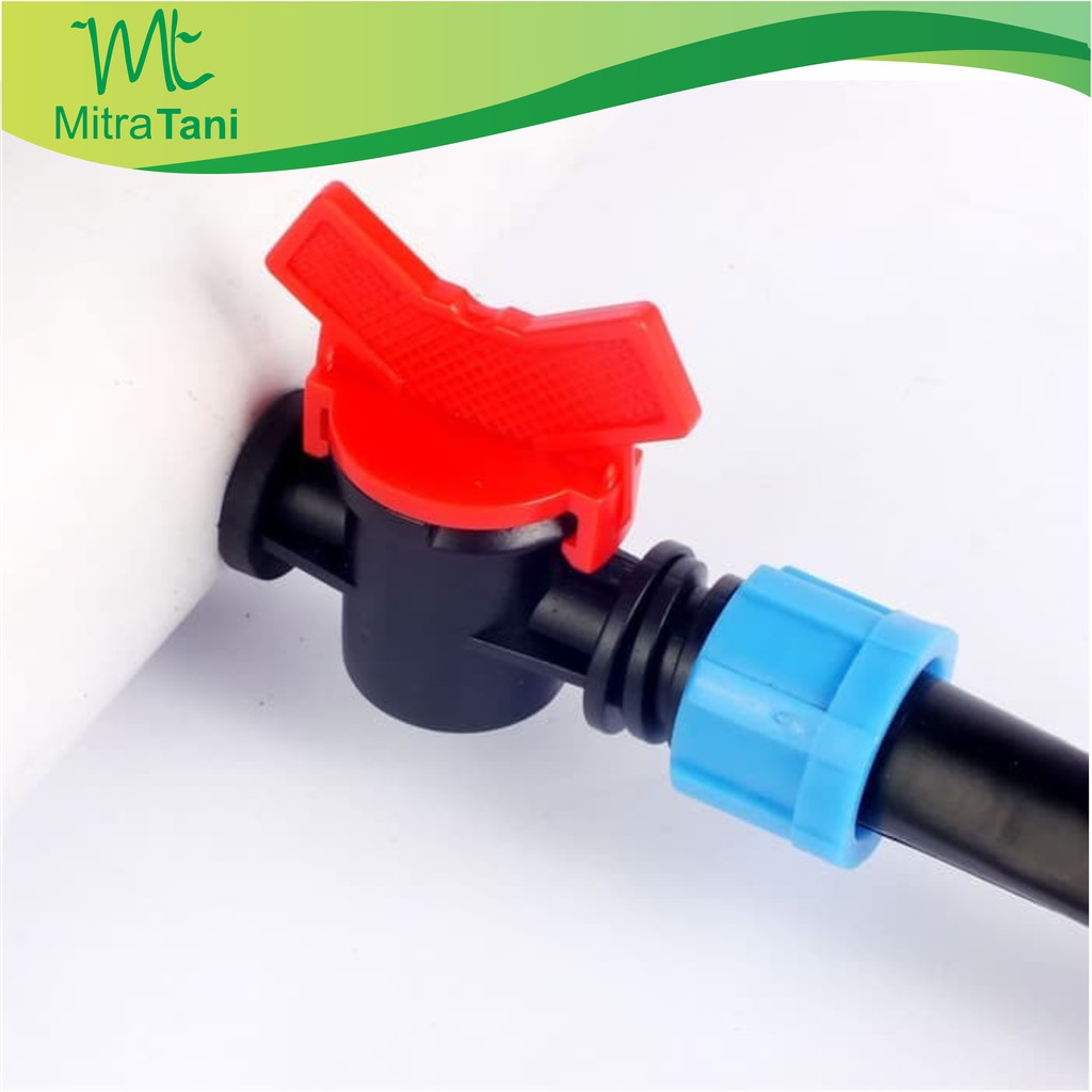 Jual kran selang drip ke pipa pvc Valve Offtake Karet Selang Drip