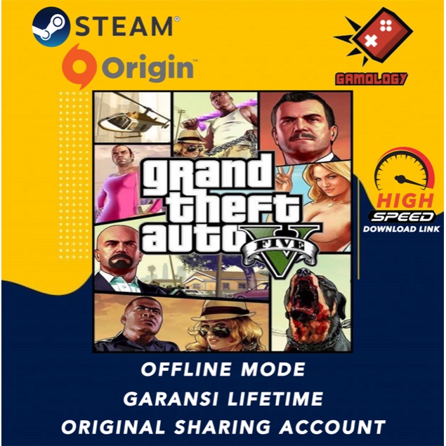 Jual GTA 5 / GRAND THEFT AUTO V FULL VERSION GAME PC - 100% ORIGINAL ...