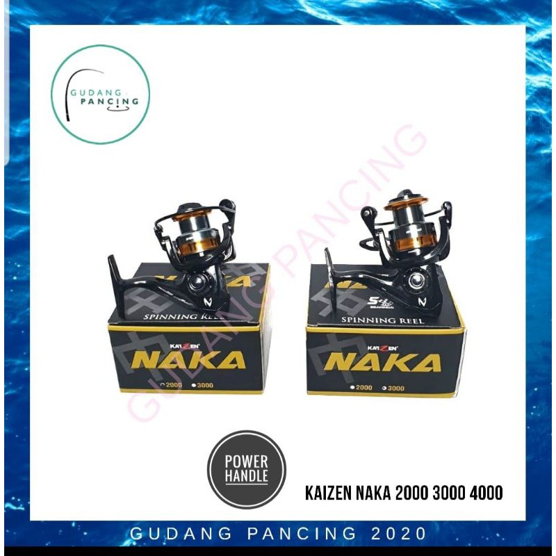Jual Reel Pancing Kaizen Naka 1000 2000 3000 Power Handle Shopee
