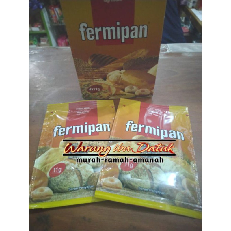 Jual Pengembang adonan | Ragi Kering merk FERMIPAN Sachet 11g | Shopee ...
