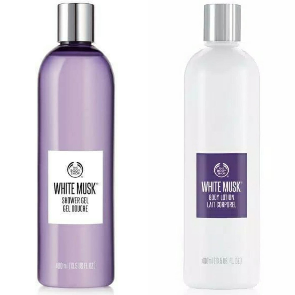Jual [ORIGINAL] The Body Shop White Musk Shower Gel 400ml Body Lotion ...