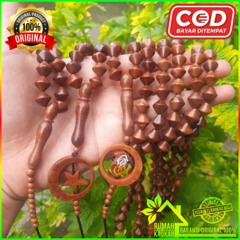 Jual Tasbih Kayu Kokka Kaukah Kaokah Kokah Wajik 99 Butir Asli 100% ...