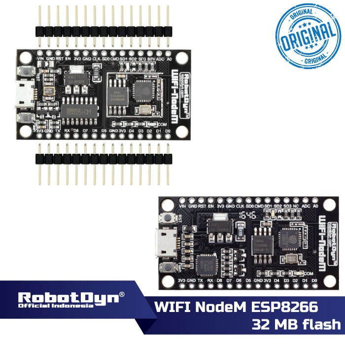 Jual RobotDyn NodeM ESP8266 32M flash WIFI NodeMCU | Shopee Indonesia