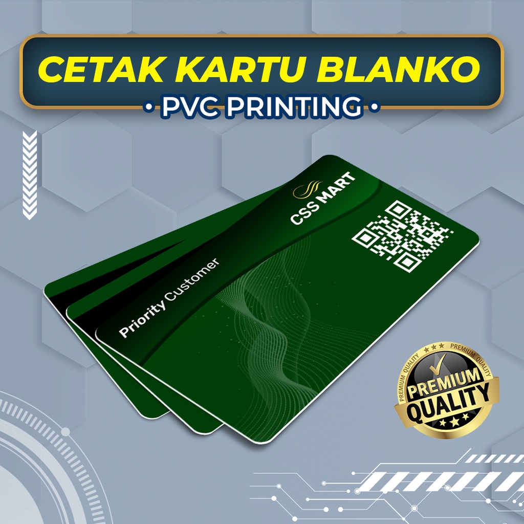 Jual Cetak Kartu Preprinted Blangko PVC | Shopee Indonesia