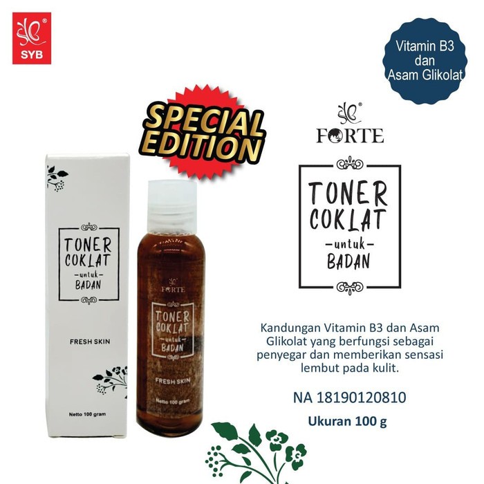 Jual SPECIAL EDITION TONER BADAN COKLAT BY SYB FORTE | Shopee Indonesia