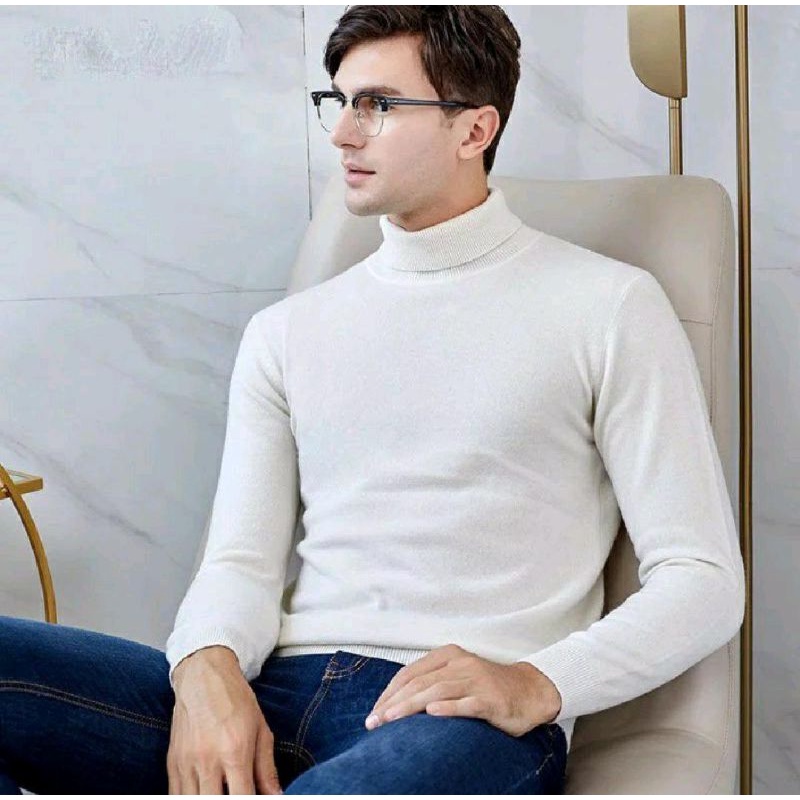 Jual Turtle Neck Pria | Turtleneck High Neck | Shopee Indonesia