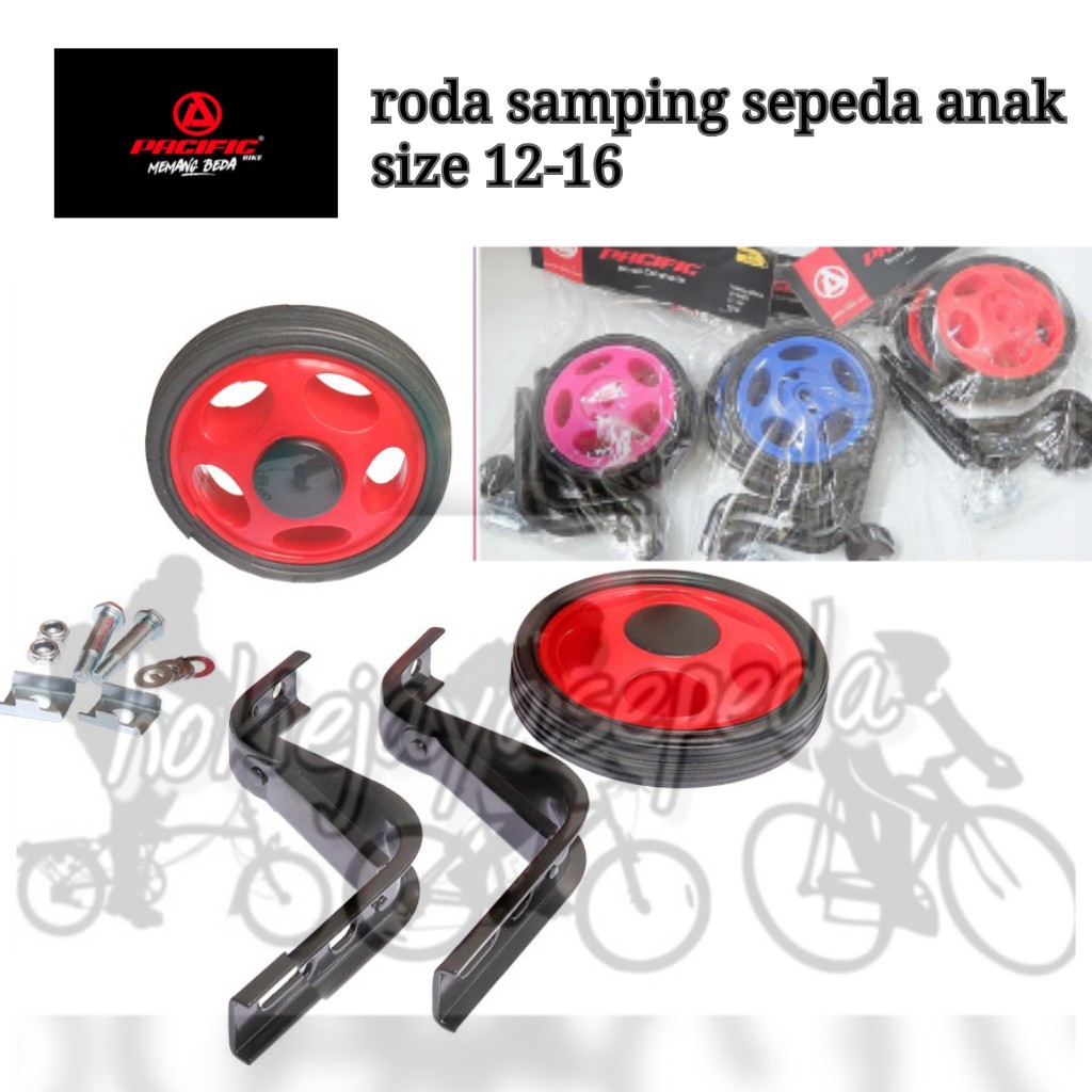 Jual PACIFIC RODA SAMPING RODA BANTU SEPEDA ANAK UKURAN 12-16 BESI ...