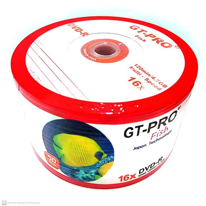 Jual GT-PRO DVD-R FISH 16X 4.7GB BULK50 | Shopee Indonesia