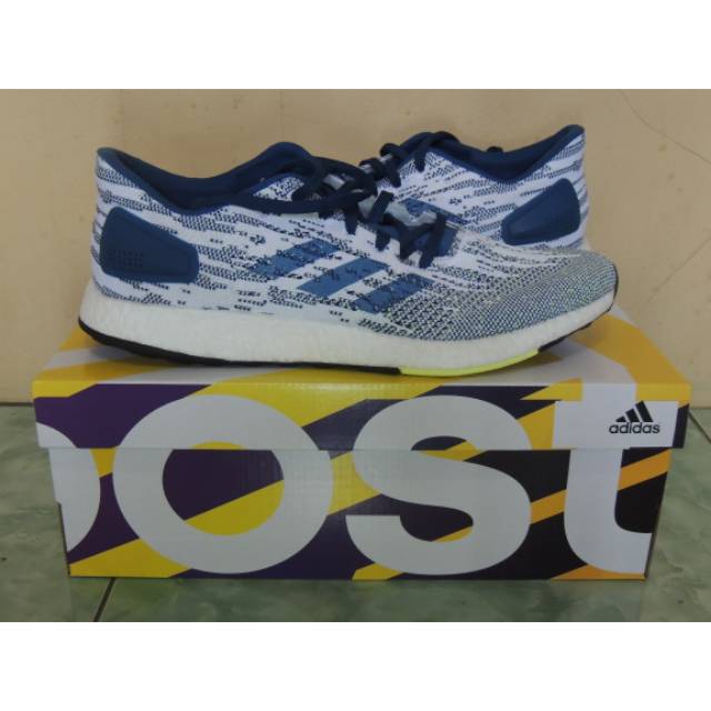 Jual Adidas Original Pureboost DPR Shoes B37789 White Legend Marine Shopee Indonesia