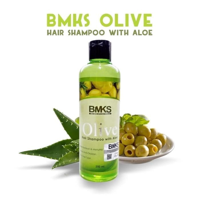 [ORI] SHAMPO PENYUBUR RAMBUT AMPUH Dalam 14 Hari Dengan Ekstrak Zaitun | BMKS Olive Shampo