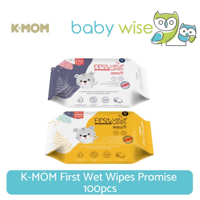 Jual K-MOM First Wet Wipes Promise 100pcs | Shopee Indonesia