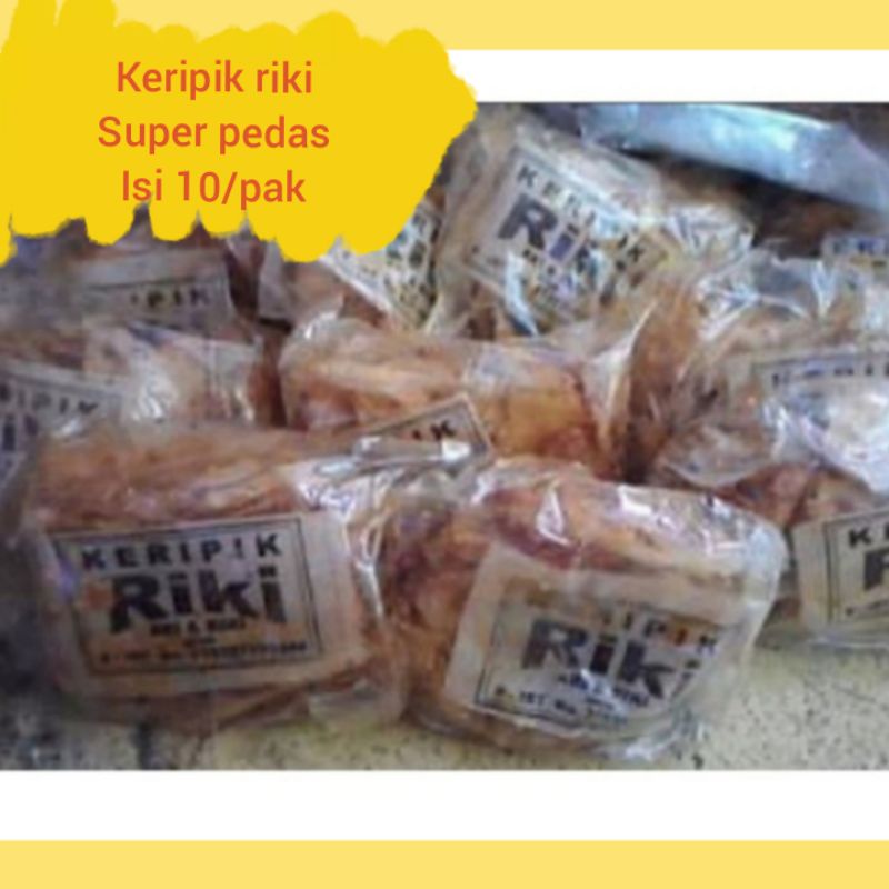 Jual Keripik Singkong Super Pedas Riki Bungkus imut isi 10/pak | Shopee ...