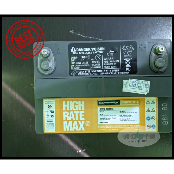 Jual AKI UPS VRLA AKI KERING MERK DYNASTY 12V 36AH GOOD QUALITY Kondisi