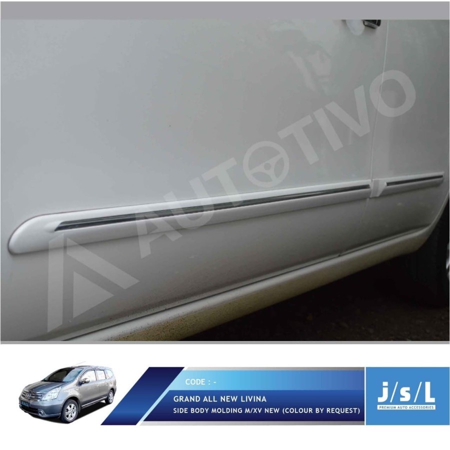 Jual JSL Grand Livina Side Body Molding Model XV New Colour by Request