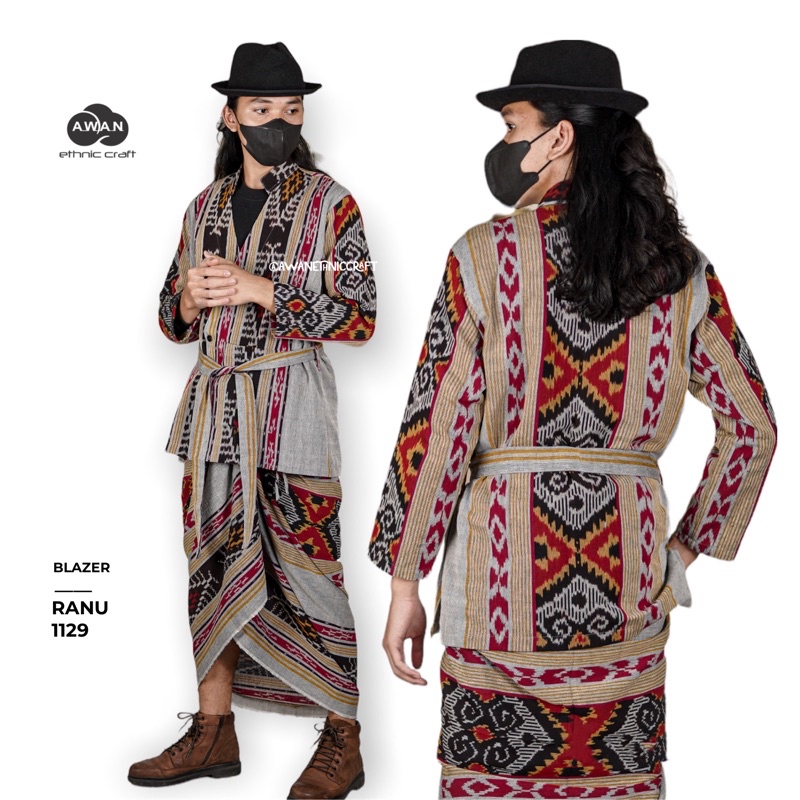 Jual Ranu Blazer Pria Outer Tenun Etnik Linen | Shopee Indonesia