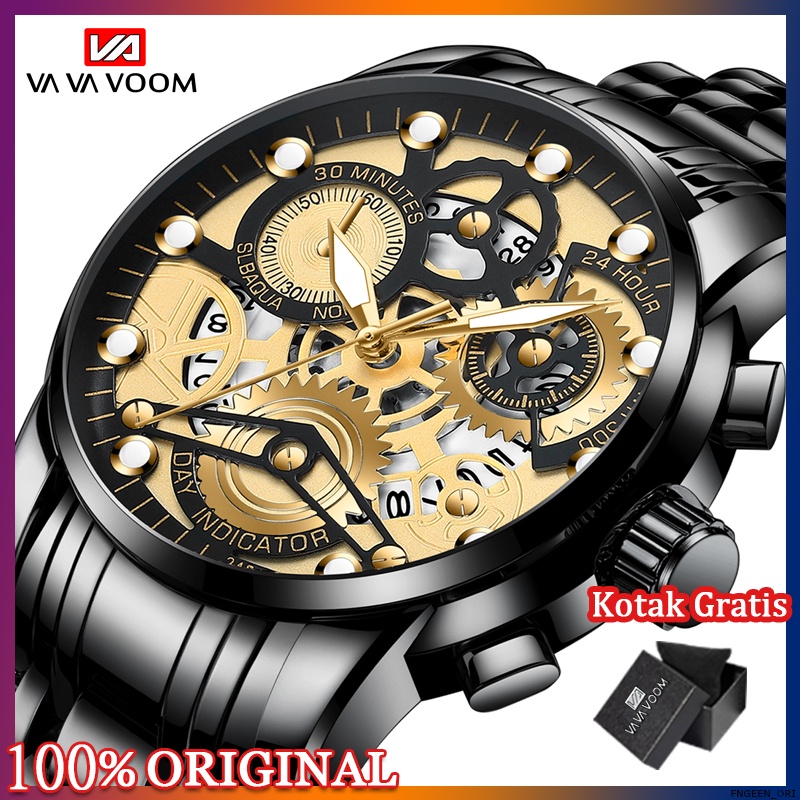 Jual Jam Tangan Pria Kronograf Luxury Sport Va Va Voom Quartz Business