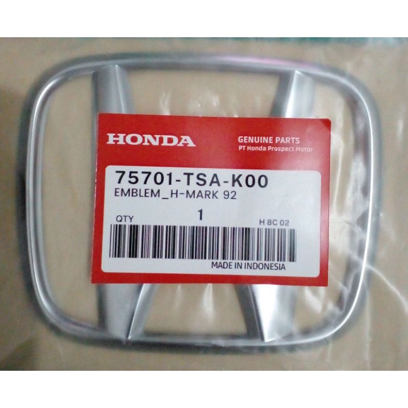 Jual Logo H Belakang Honda BRIO Dan BRV 2015-2023 Original 75701 TSA ...
