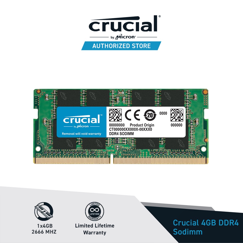 Jual Crucial SODIMM DDR4 4GB 8GB 16GB 32GB 2666/3200 Memory Laptop RAM ...