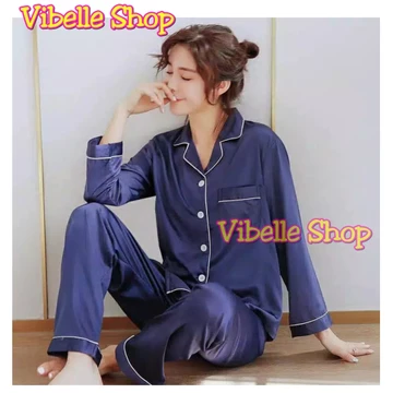 SATINPP Vibelle Baju Tidur Piyama Satin Silky Velvet Premium Wanita