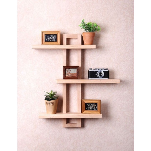 Jual Hiasan Dinding Kayu, Rak Kayu, Rak dinding #hiasandinding | Shopee ...