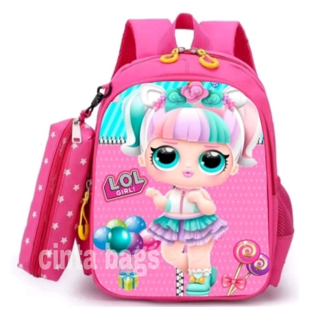 Jual Tas Anak Pwkids 32 backpack mcm baby pink Import dan Tas