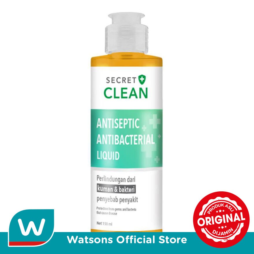 Jual Secret Clean Antiseptic Antibacterial Liquid 150 ml | Shopee Indonesia