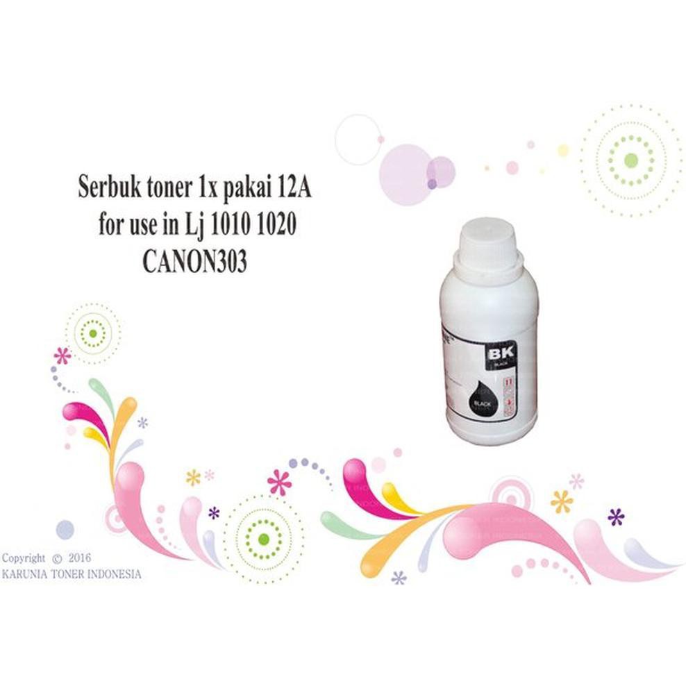 Jual Dijual Serbuk toner 1x pakai 12A for use in Lj 1010 1020 CANON303