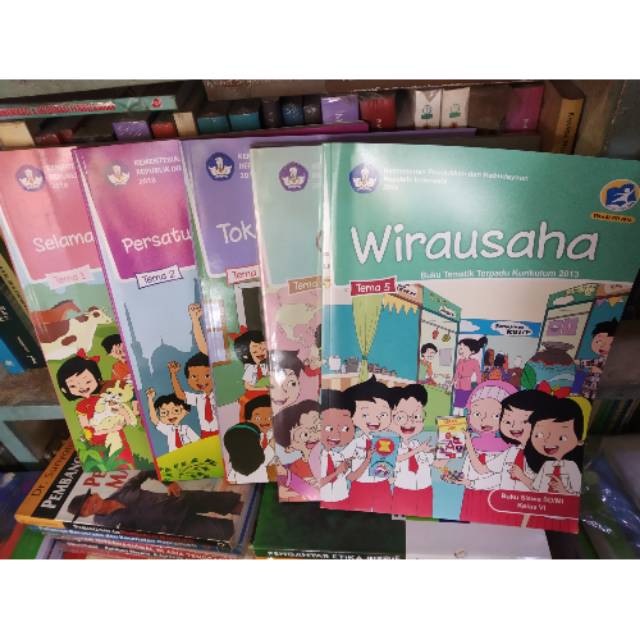 Jual PAKET BUKU TEMATIK TERPADU KELAS 6 SD TEMA 1-2-3-4-5 K.13 REVISI ...