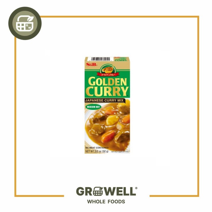 Jual S&B Golden Curry Mix Med Hot 92Gr | Shopee Indonesia