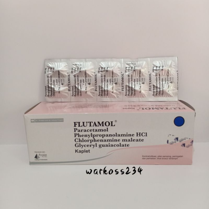 Jual Flutamol Obat Batuk dan Flu 1 lembar isi 10 Kaplet | Shopee Indonesia