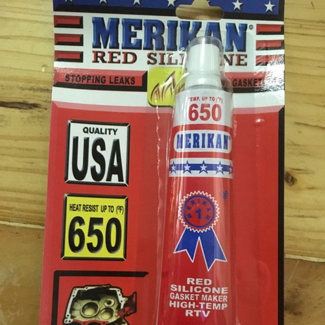 Jual RED SILICONE AMERIKA 35 G GRAM 35G LEM GASKET USA RTV BESI KAYU ...
