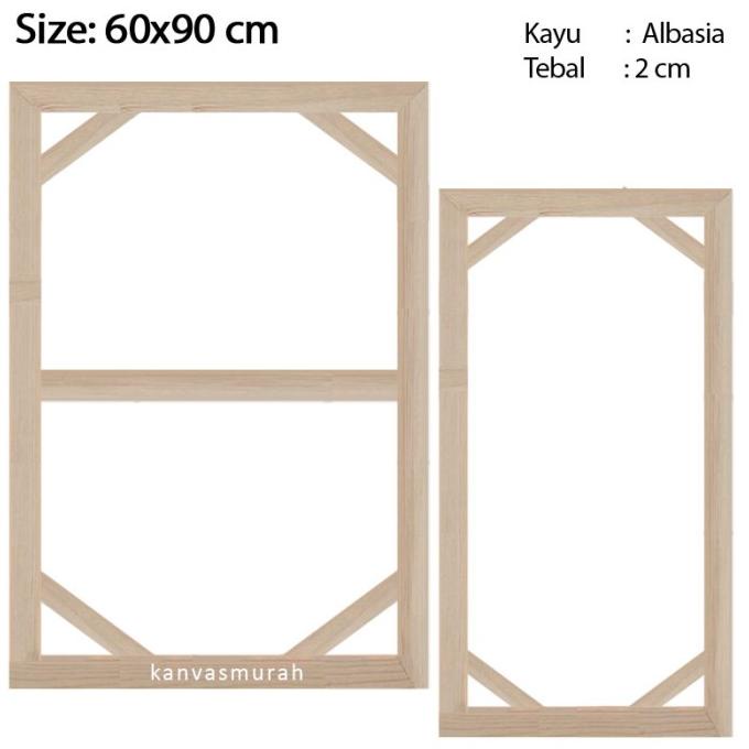 Jual Spanram 60x90 cm Span Ram Kayu Frame 90x60 cm | Shopee Indonesia