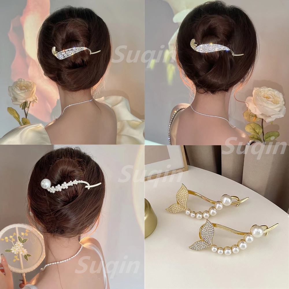 Jual KLIP JEPIT RAMBUT EKSTENSI HIAS MUTIARA BERLIAN IMPORT | Shopee ...