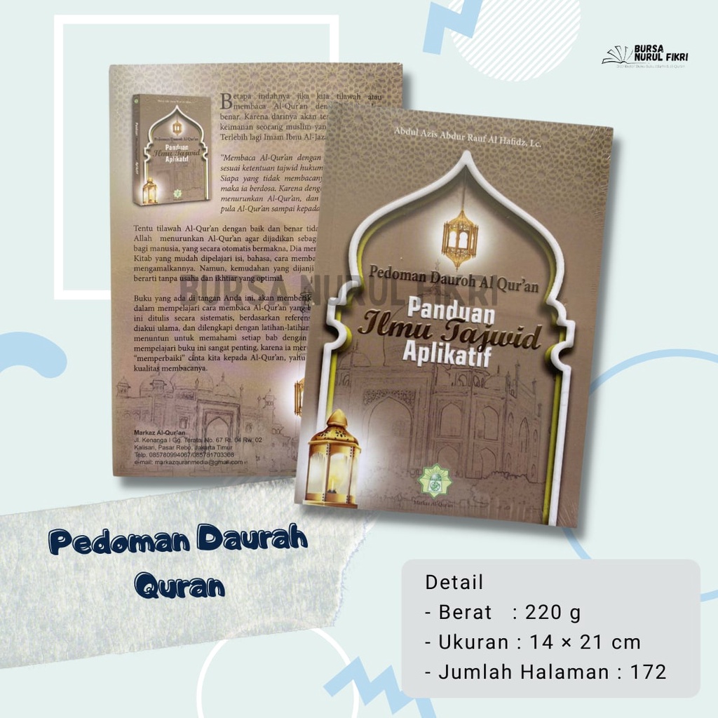 Jual Pedoman Daurah Al Quran Panduan Ilmu Tajwid Aplikatif Abdul Aziz ...