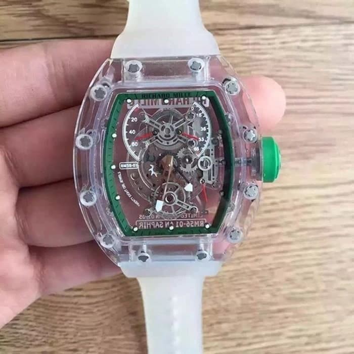 Jam Kw Super Rm 56 01 Saphire Case List Hijau Swiss Eta