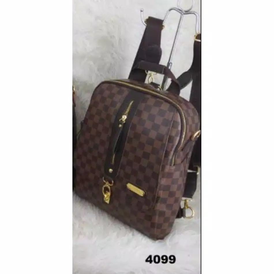 Bag Ransel LV W3000(SALE)* Bahan : Kulit Sintetis Kualitas : Semi