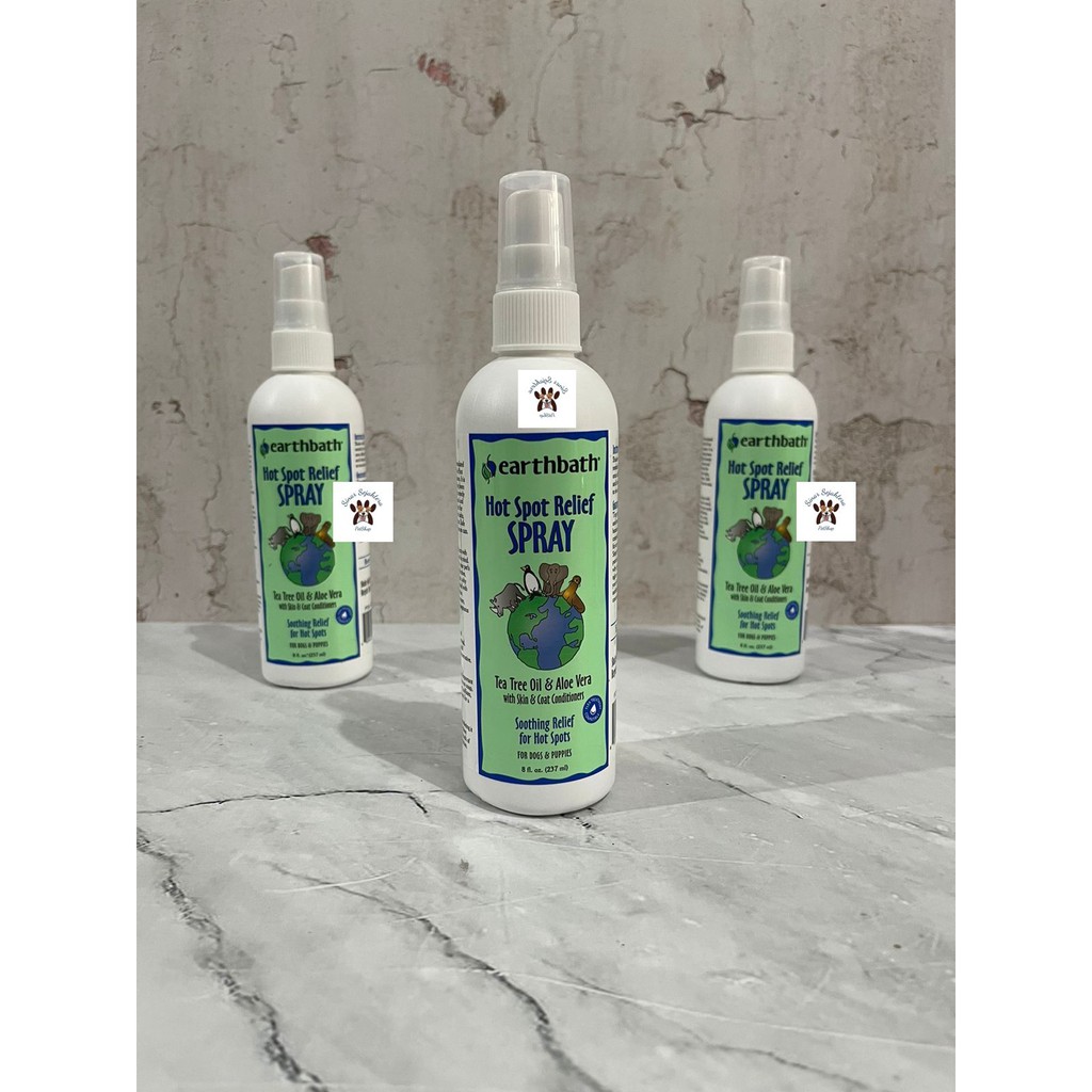 Jual Earthbath Tea Tree Oil Aloe Vera Hot Spot Relief Spritz for Dogs Shopee Indonesia