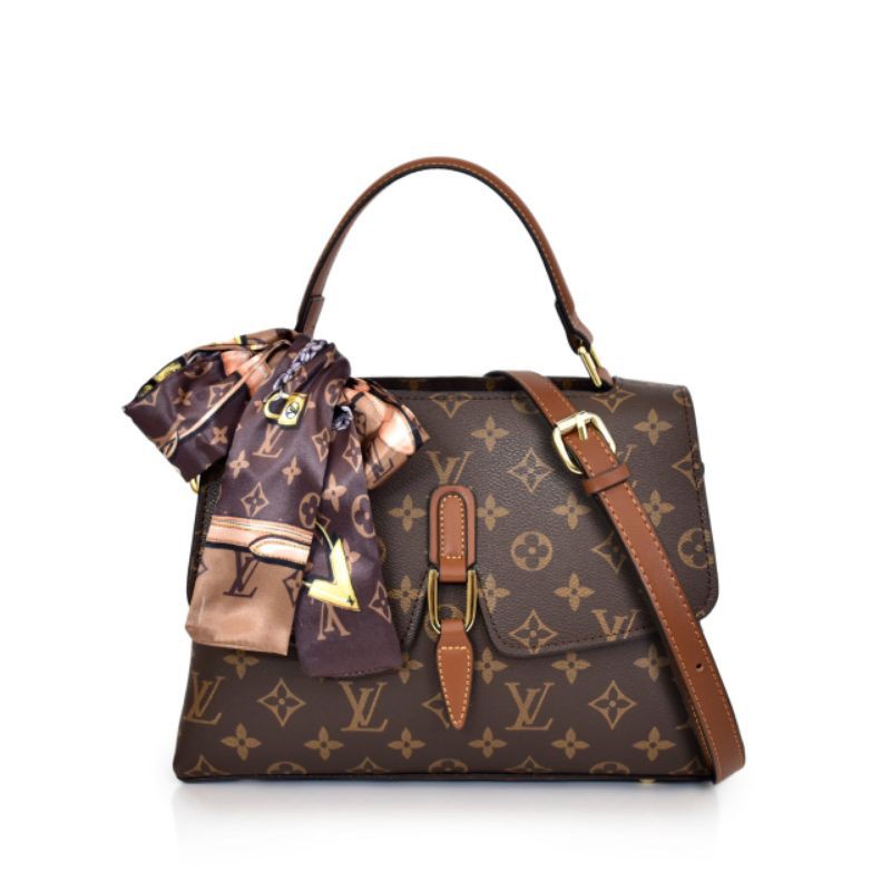 Tas import eks LOUIS VUITTON Lockit monogram handbag besar ad no sr -  Fashion Wanita - 804089690