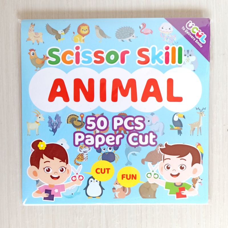 Jual Paper Cut Activity / Scissor Skill isi 50/ Menggunting Kertas ...
