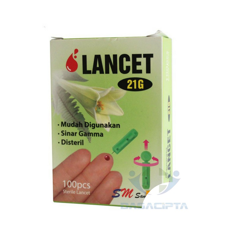 Jual Lancet Jarum Bekam 21G Sammora Isi 100 samora blood lance | Shopee ...
