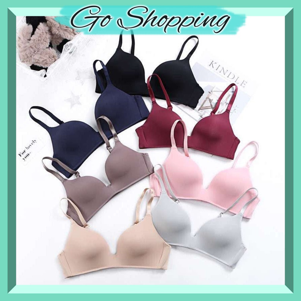 Jual GO!BR018 BRA WANITA MODEL SIMPLE BH CEWEK TANPA KAWAT KOREAN ...