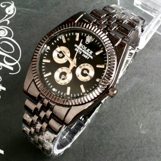 Jual JAM TANGAN ROLEX GERIGI dm, 3,5cm | Shopee Indonesia