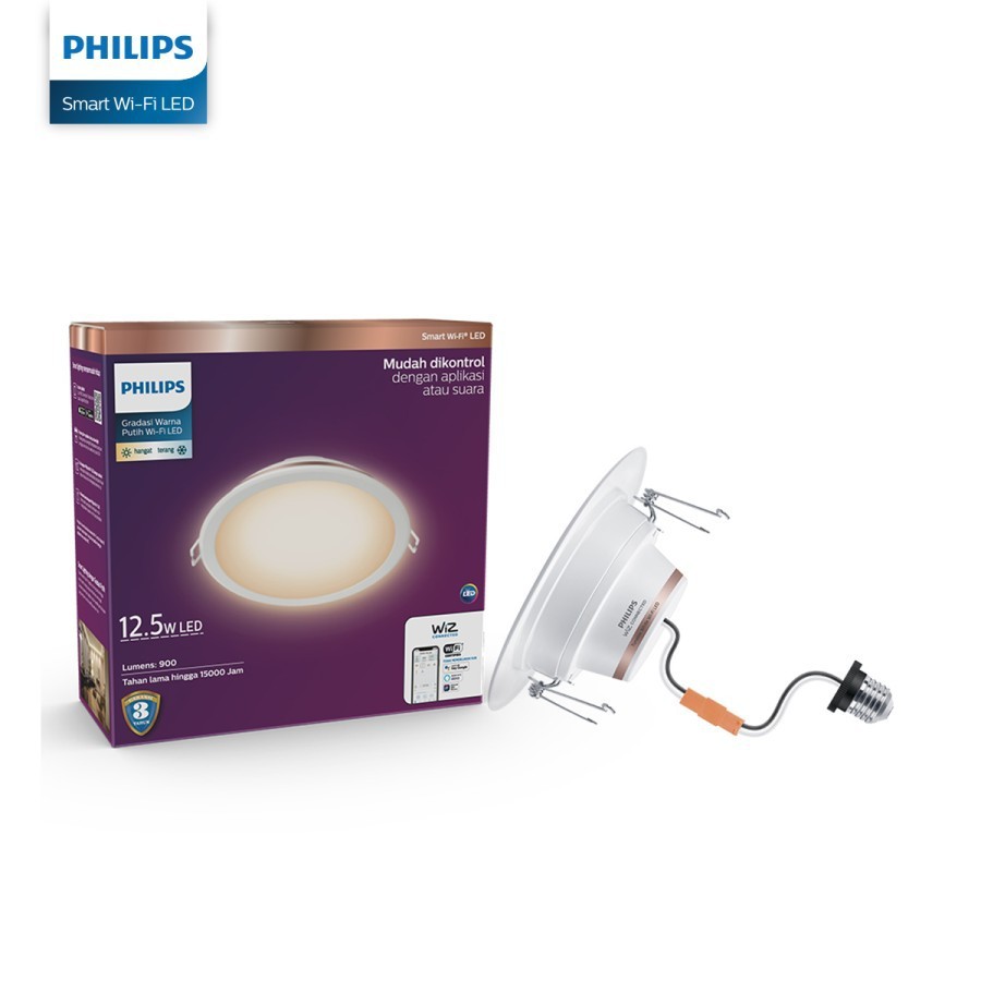 Jual Philips Smart Wifi Wiz LED Downlight 12.5W 12.5Watt Bluetooth ...