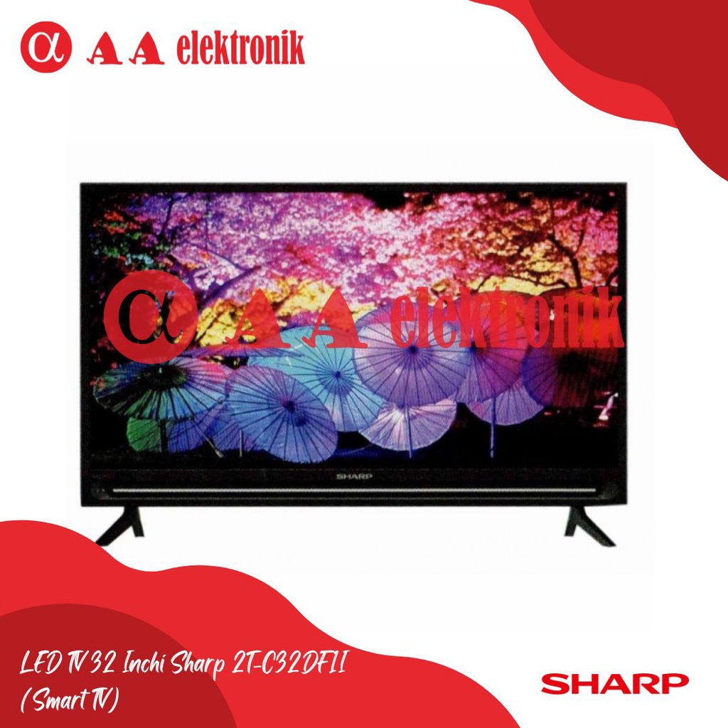 Jual LED TV 32 Inchi Sharp 2T-C32DF1I (Smart TV) | Shopee Indonesia