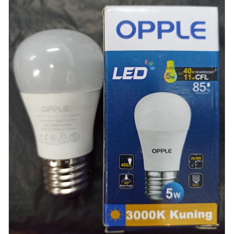 Jual Lampu Led Bulb Opple Watt Kuning Shopee Indonesia