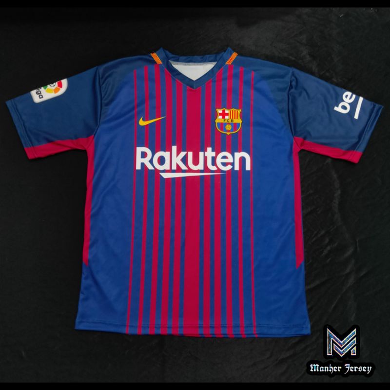 Jual Jersey Barcelona 2017 2018 Full Printing Custom | Shopee Indonesia